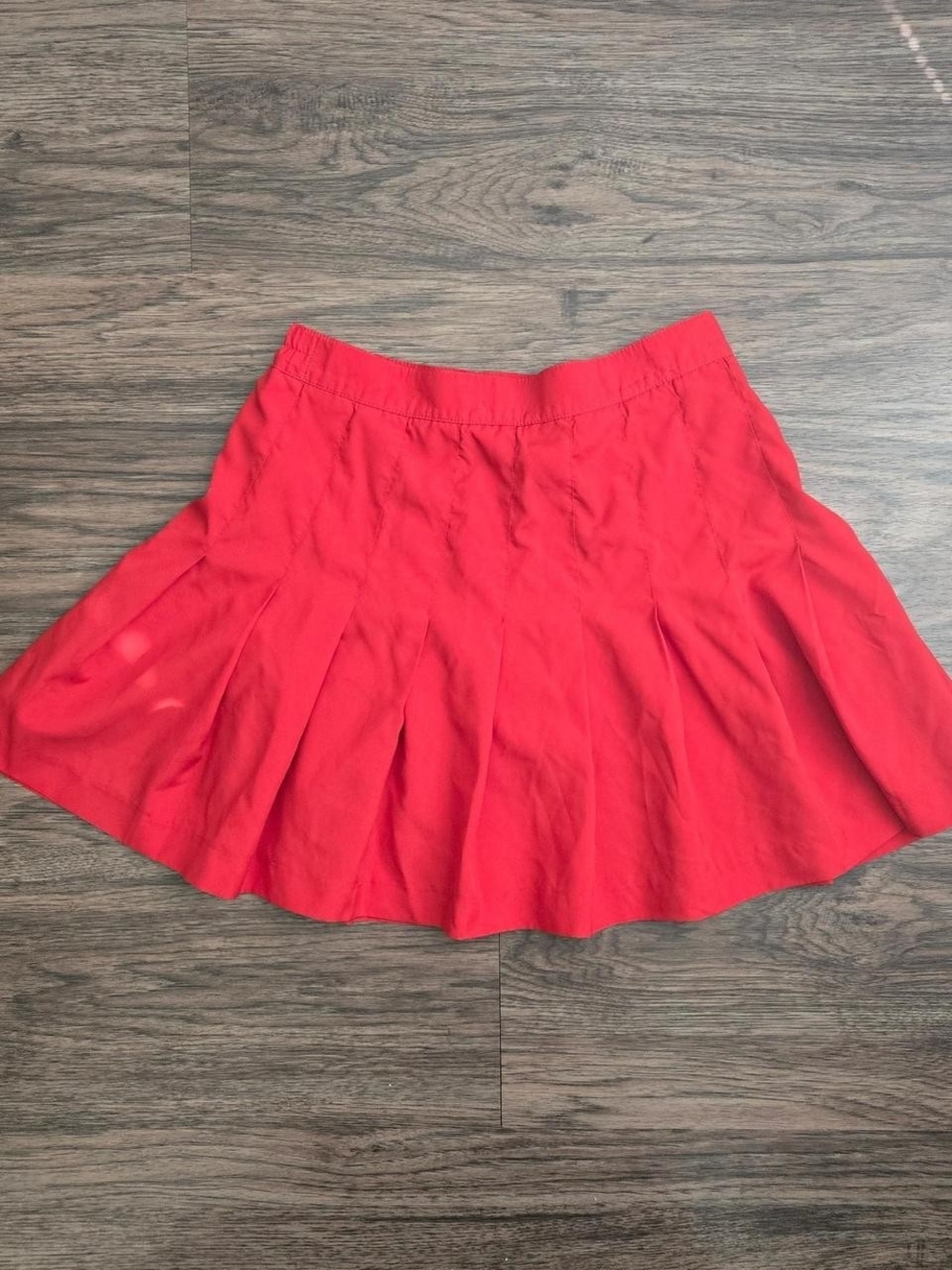 Tail Red Circle Skater Mini Skirt